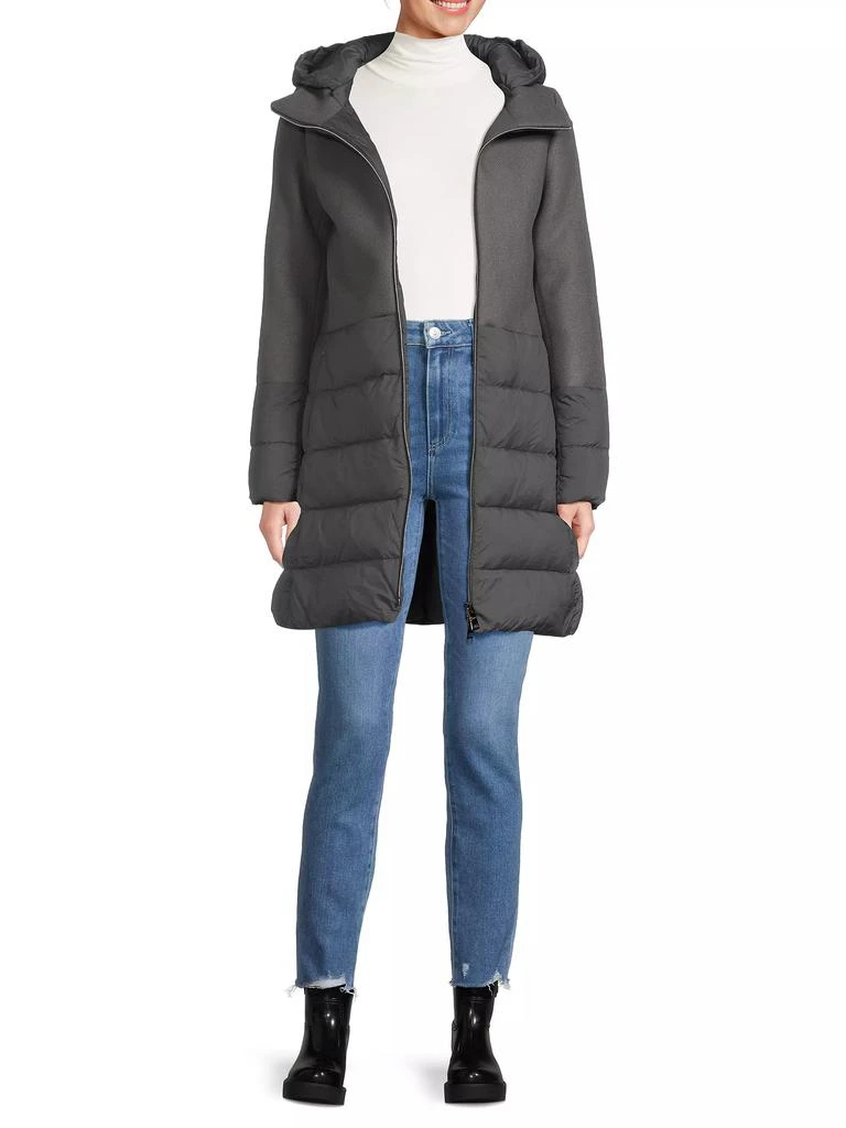 Herno Wool Twill, Quilted Nylon & Down Coat 2