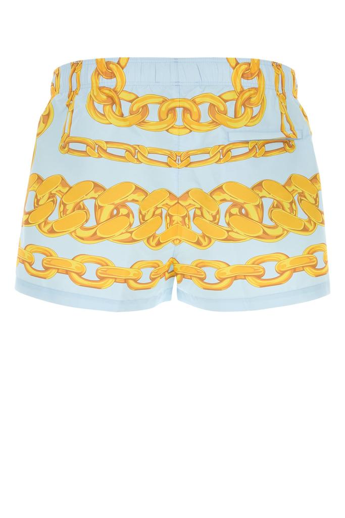 Versace Printed polyester swimming shorts