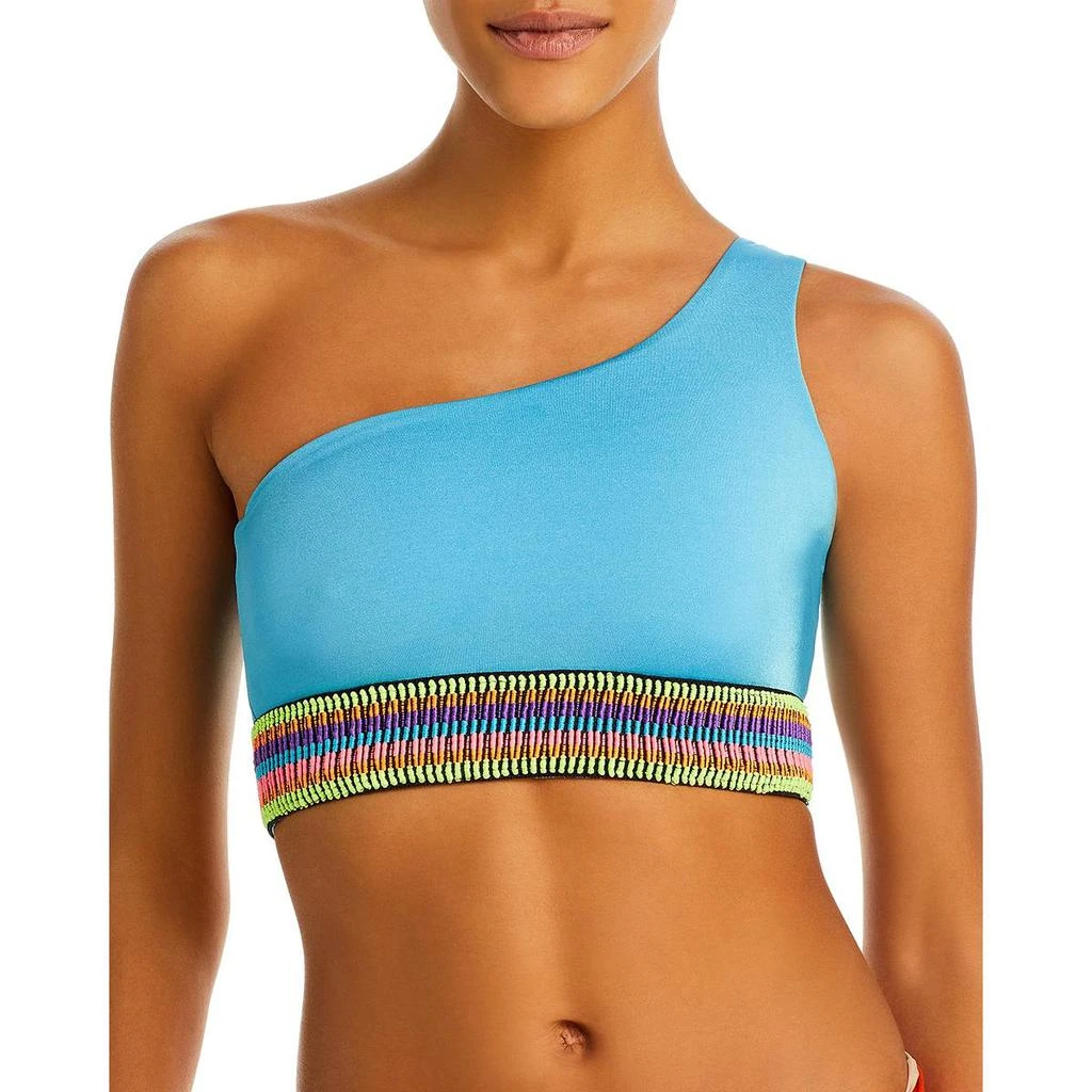 Peixoto Zoni Womens One Shoulder Crop Bikini Swim Top 3