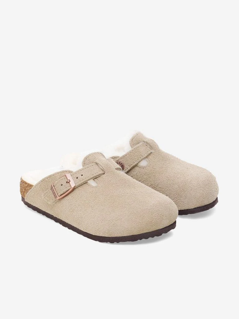 Birkenstock BIRKENSTOCK Kids Boston Shearling Clogs in Beige 2