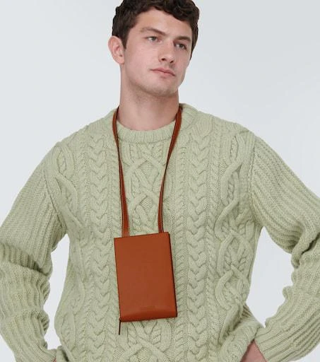 Jacquemus Le Gadju leather wallet with strap 2