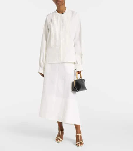 Jil Sander Plissé linen shirt 2