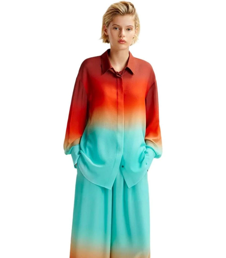 Essentiel Essentiel Antwerp Heden Tie Dye Orange Shirt 5