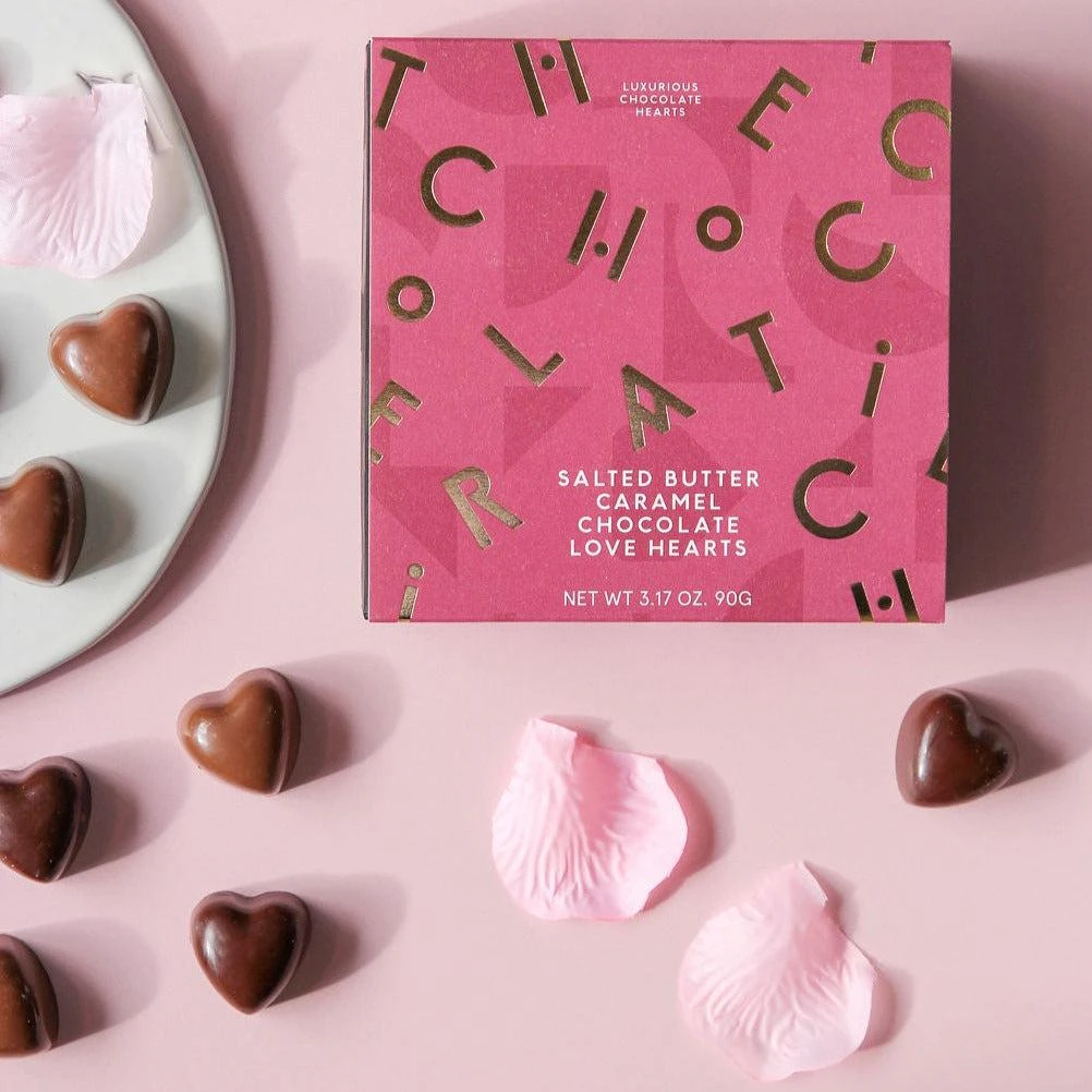 Orelia London The Chocolatier Salted Butter Caramel Love Hearts (90g) 2