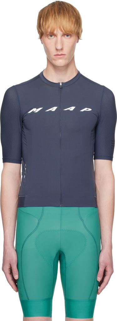 MAAP Navy Evade Pro Base Jersey 2.0 Cycling Top