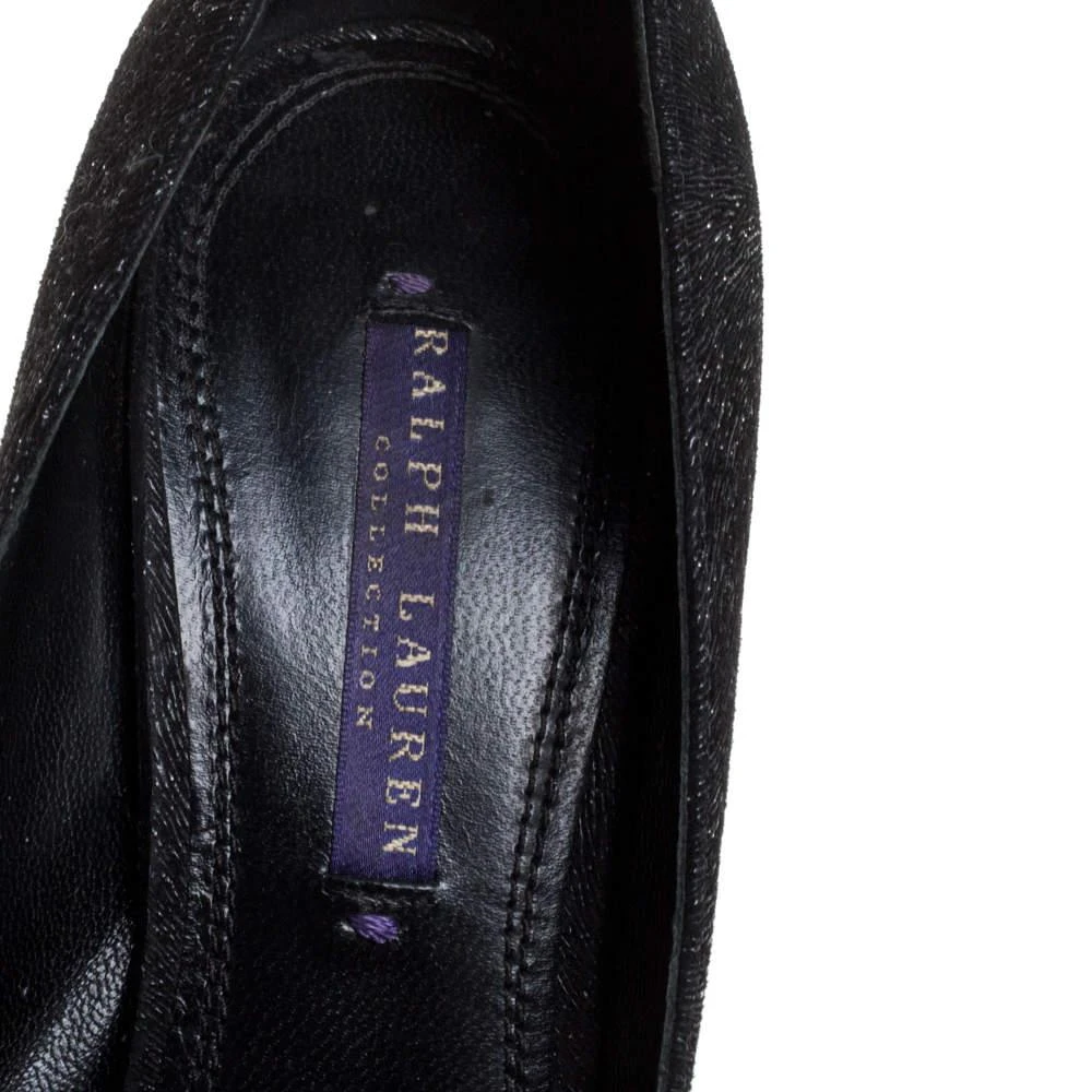 Ralph Lauren Ralph Lauren Black Glitter Pointed Toe Pumps Size 37 7