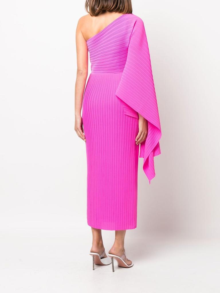 SOLACE LONDON LENNA ONE-SHOULDER MIDI DRESS - Dresses