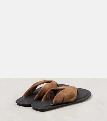 Brunello Cucinelli Suede thong sandals 2