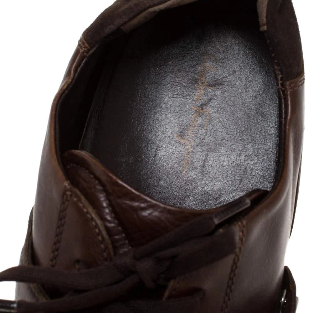 Salvatore Ferragamo Salvatore Ferragamo Brown Leather Low Top Sneakers Size 45.5 7