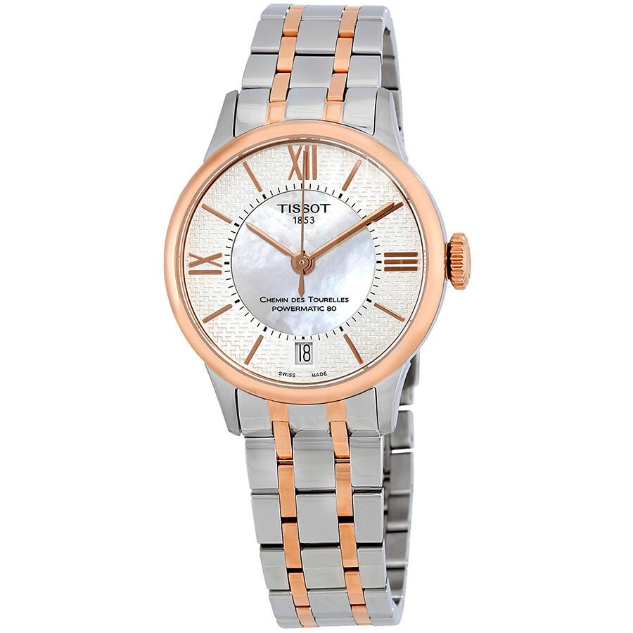 Tissot Chemin Des Tourelles Mother of Pearl Dial Ladies Watch T099.207.22.118.01
