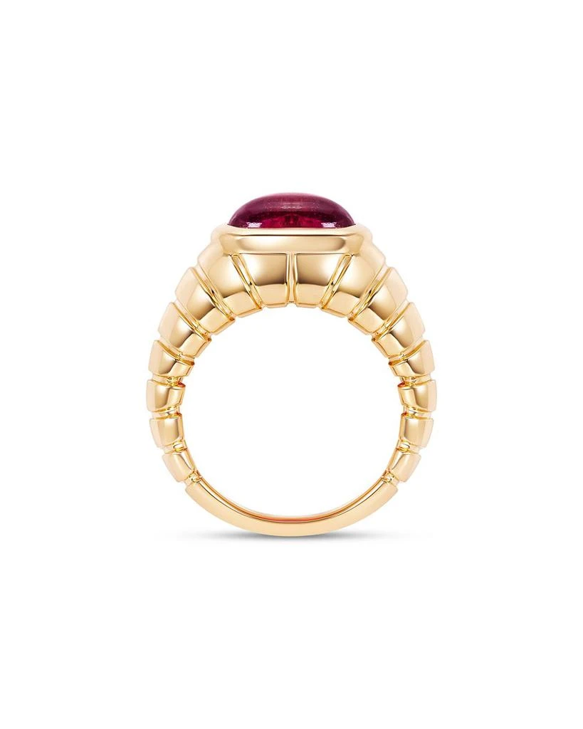 MARINA Timo Cabochon Rubellite Ring in 18K Yellow Gold 4
