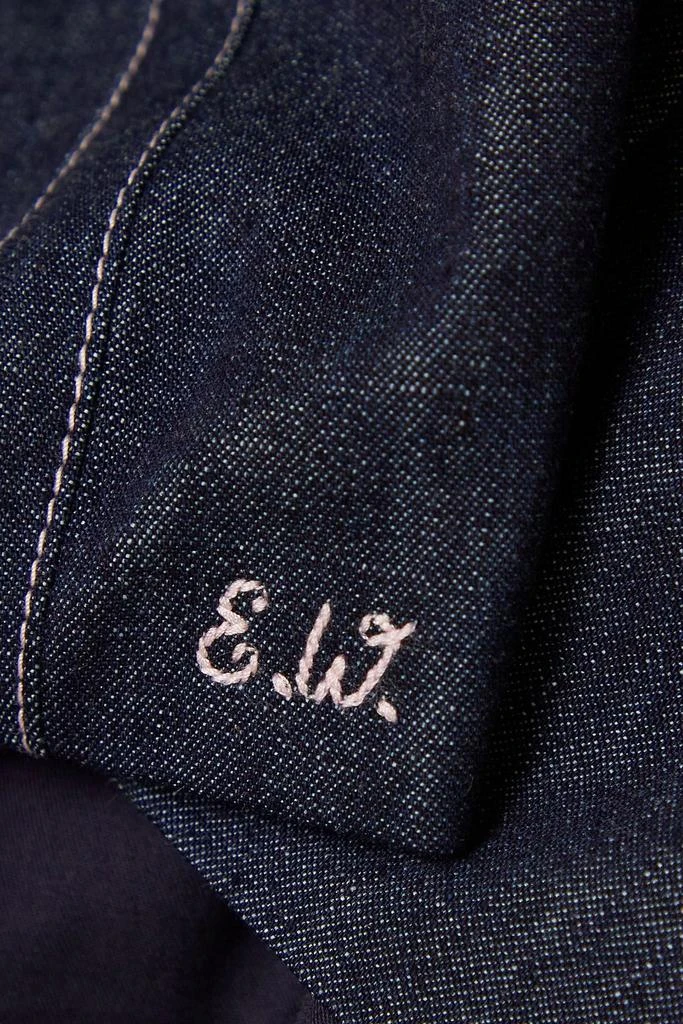 Emilia Wickstead Fabiola cropped denim top 4