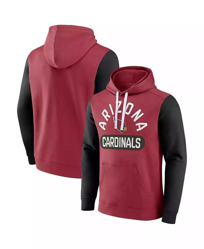 Fanatics Men's Cardinal Arizona Cardinals Extra Point Pullover Hoodie 1
