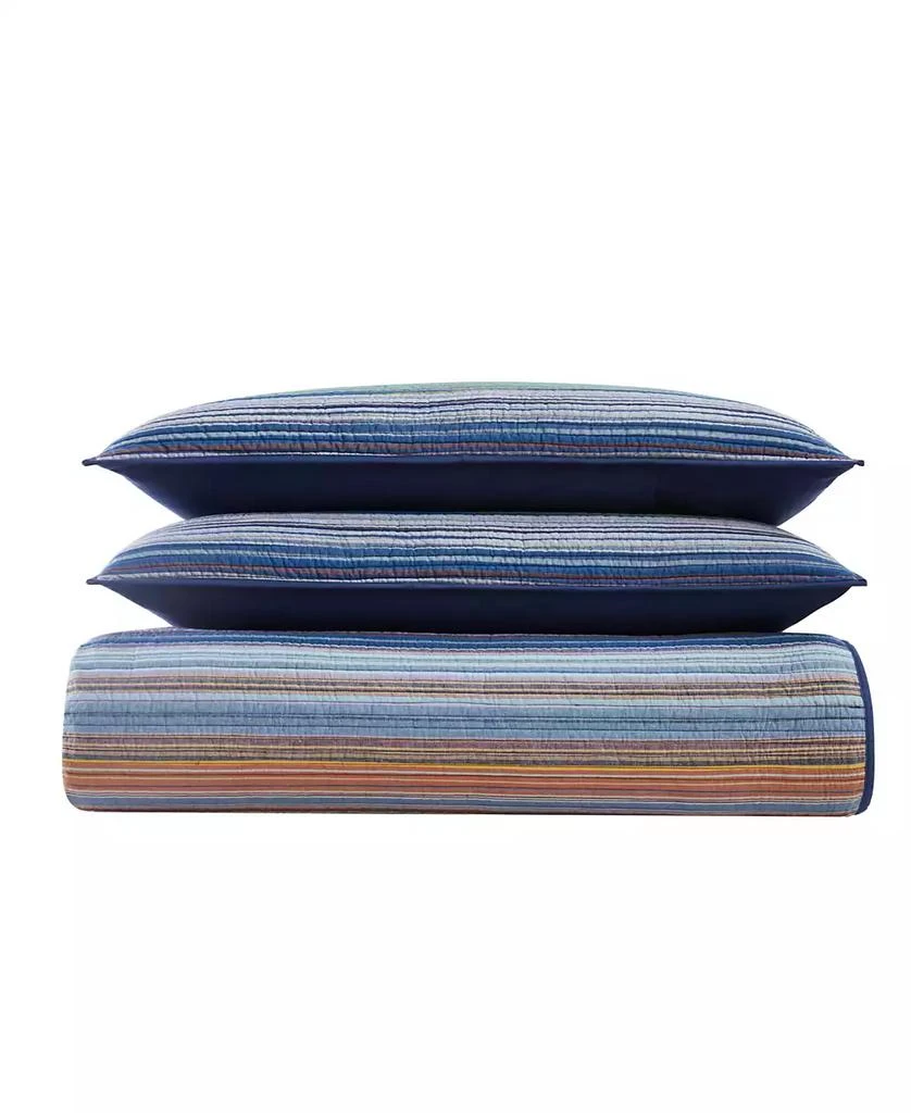 Macy's Met Stripe Yarn Dye 3 Piece Quilt Set 1