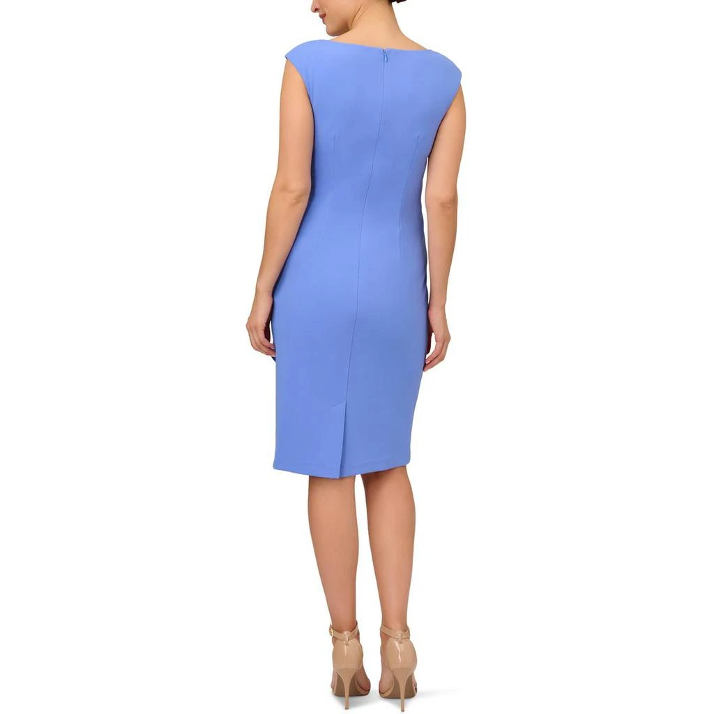 Adrianna Papell Womens Crepe Draped Cocktail And Party Dress 2