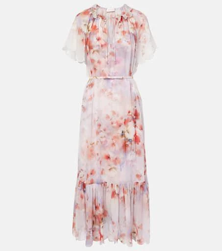 Zimmermann Crush floral belted midi dress 1