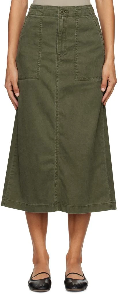 Levi's Khaki Surplus Midi Skirt 1