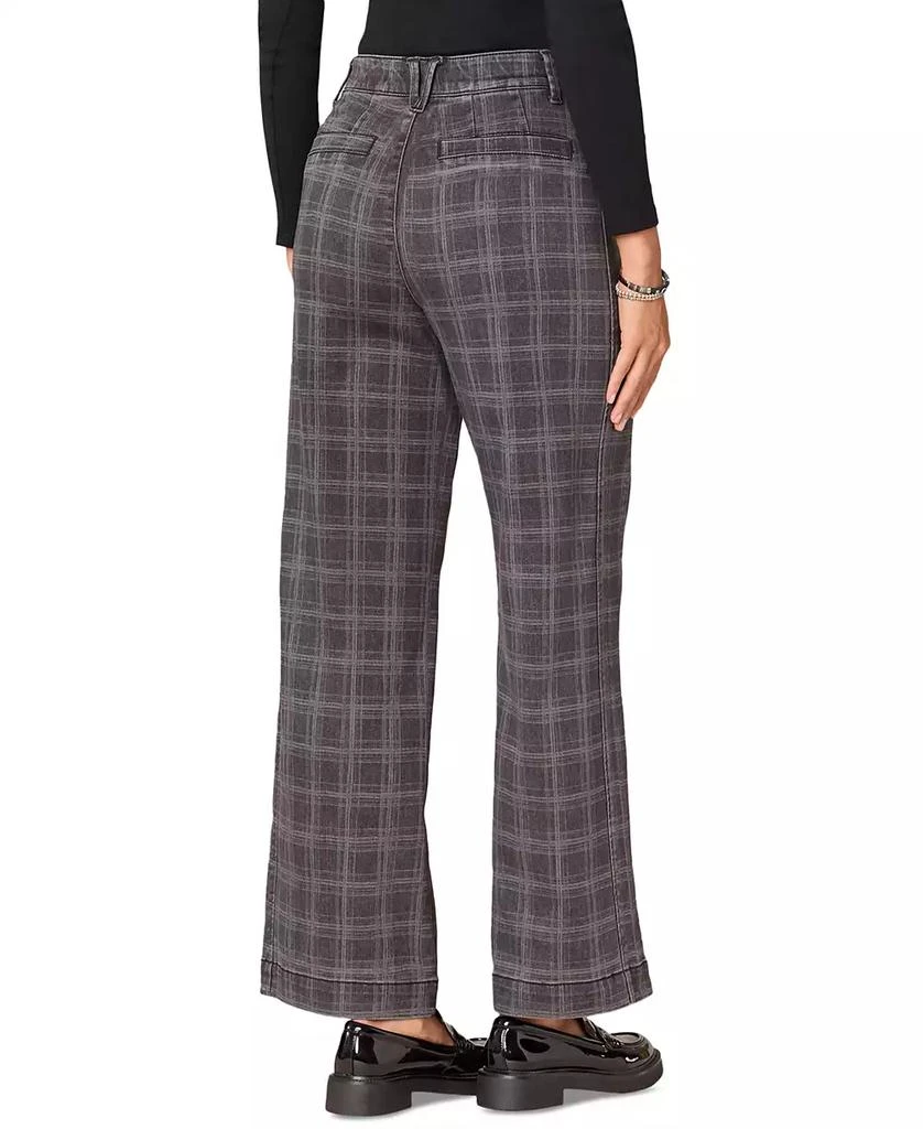 Democracy Women's "Ab" Solution Skyrise Externed-Tab Wide-Leg Pants With Side Panel 3