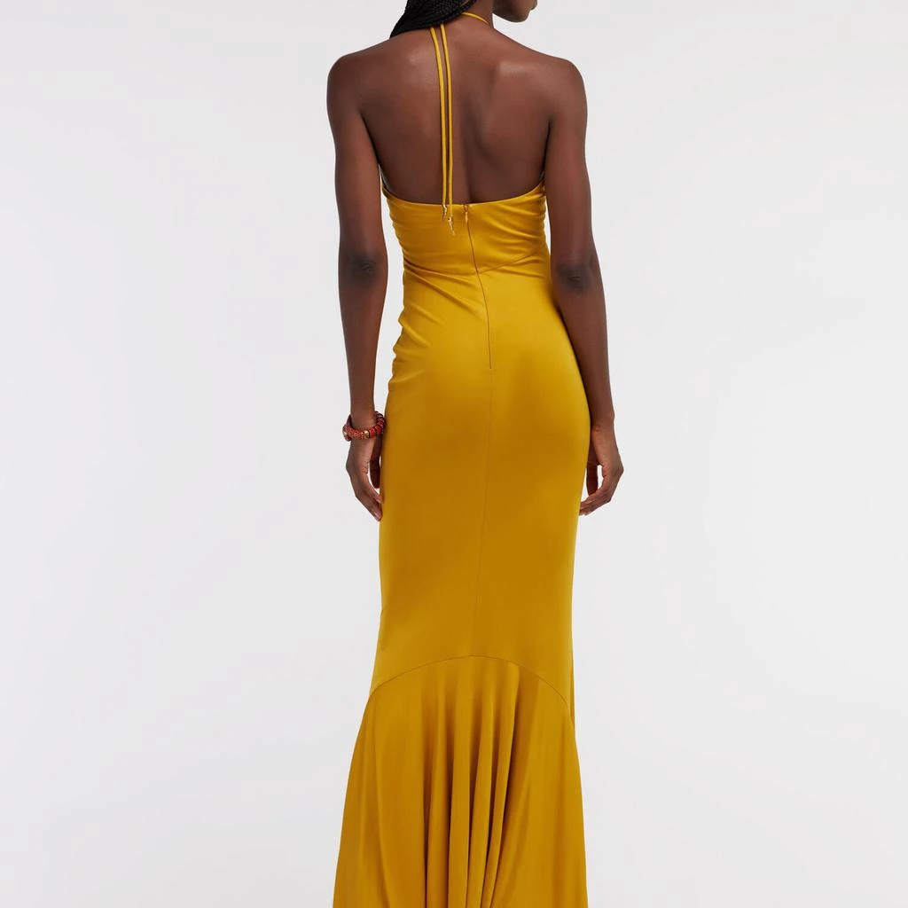 strapless open back dress Roberto Cavalli 2002 Poppies Iconic Dress