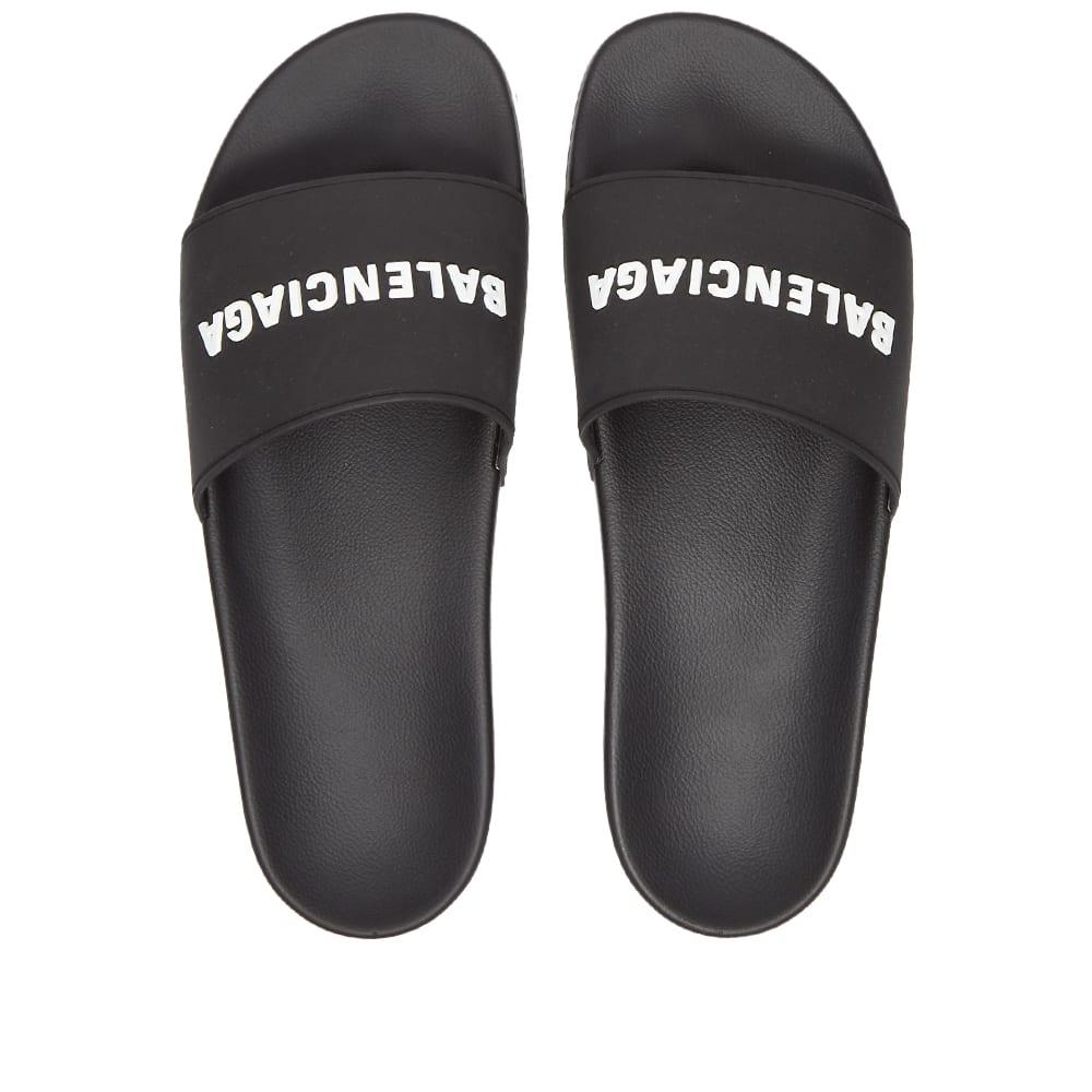【BALENCIAGA】ロゴプリント スリッポン スライド Balenciaga Balenciaga Logo Pool Slide - Sandals - Compare