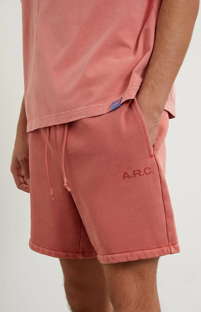 A.R.C. Red Heavyweight Fleece Sweat Shorts 3