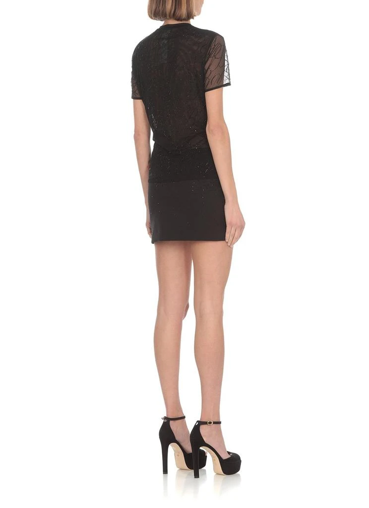 BLUMARINE Blumarine Tulle Monogram Embellished Top 3