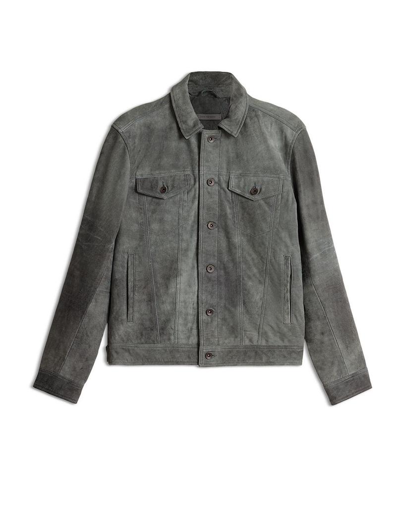 John Varvatos Andrew Slim Fit Leather Trucker Jacket John Varvatos Andrew Slim Fit Leather Trucker Jacket