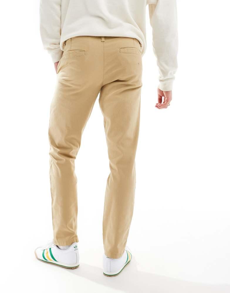 ASOS ASOS DESIGN slim chinos in beige