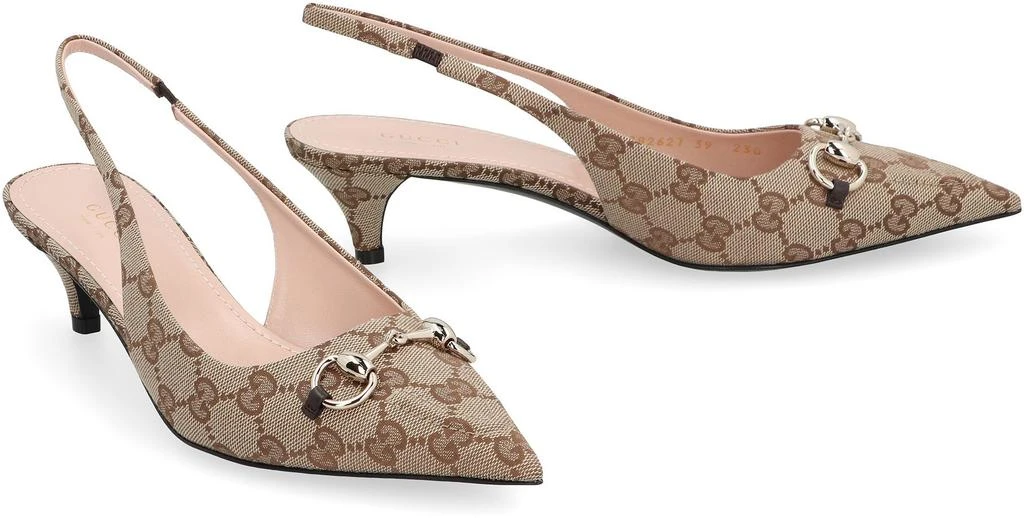 Gucci Gucci Fabric Slingback Pumps 5