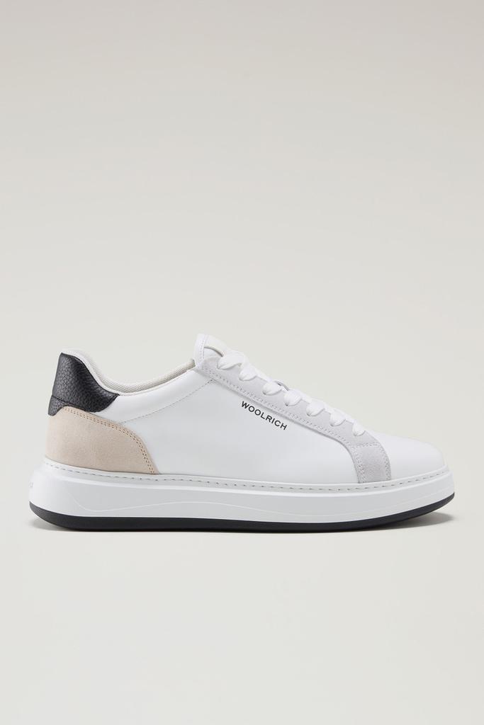 WO-FOOTWEAR Sneakers Arrow in Leather with Suede Inserts - Men - Blue