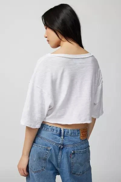 Urban Outfitters UO Brayden Cropped Notch Neck Tee 4