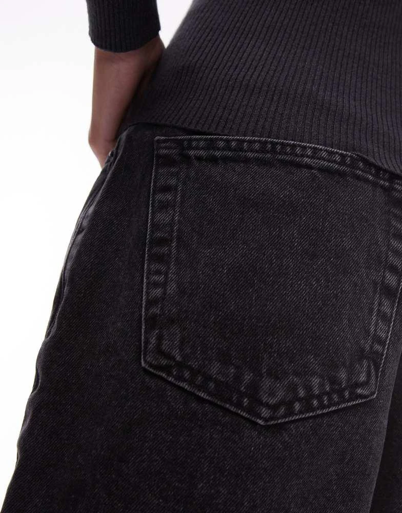 Topshop Topshop Editor denim shorts in washed black 4