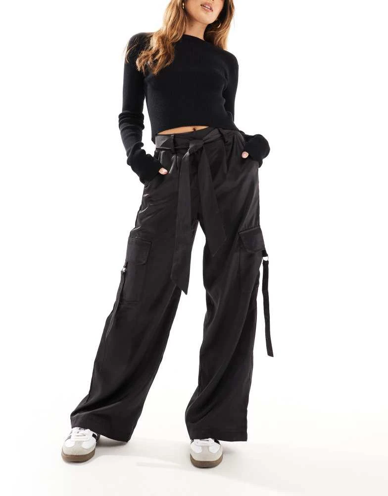 HERA Hera Womens tailored cargo trouser in black 1