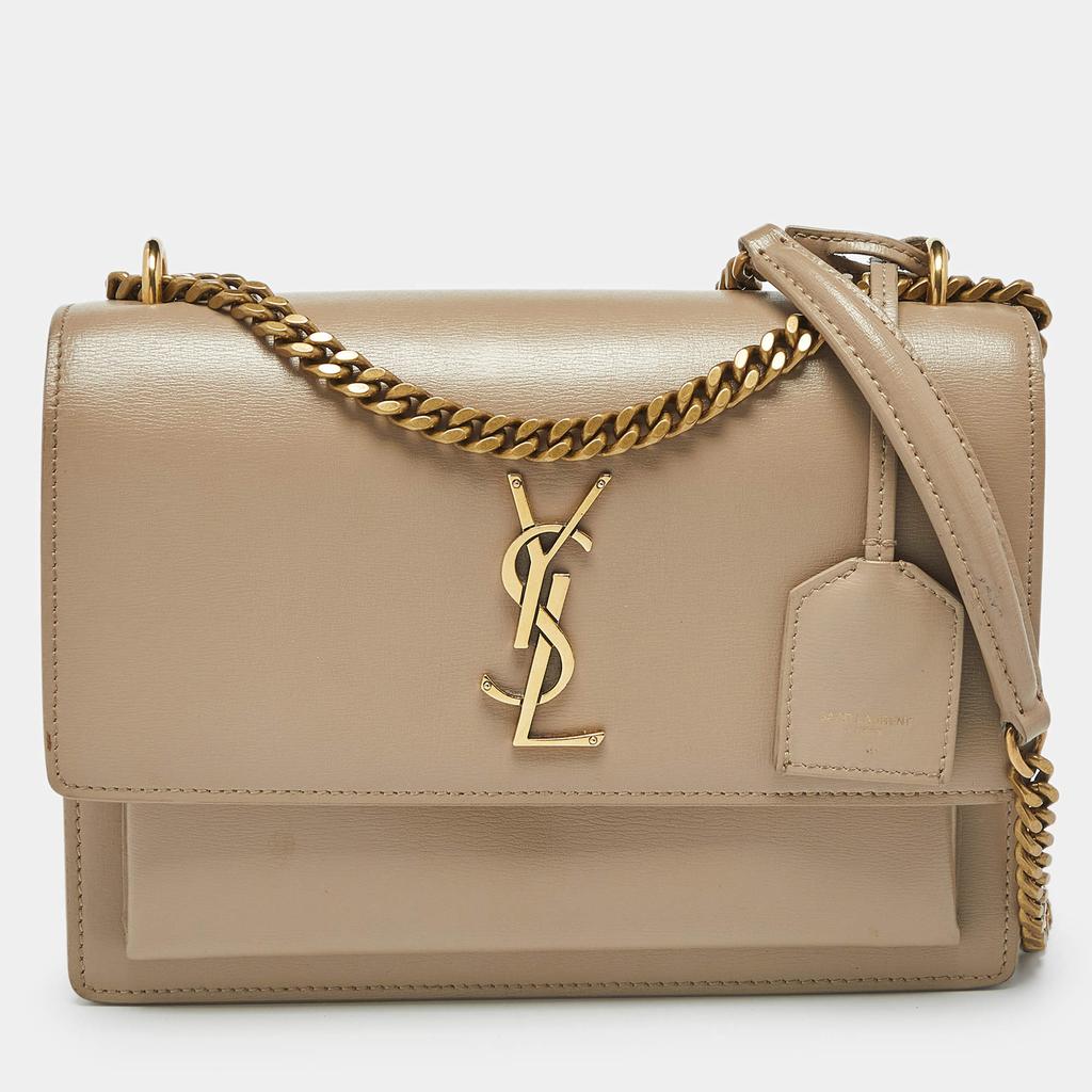 Yves Saint Laurent Sunset 皮革中号单肩包- Crossbody Bags