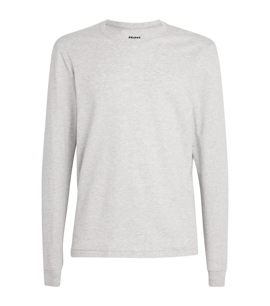 SKIMS Cotton Long-Sleeve T-Shirt 1
