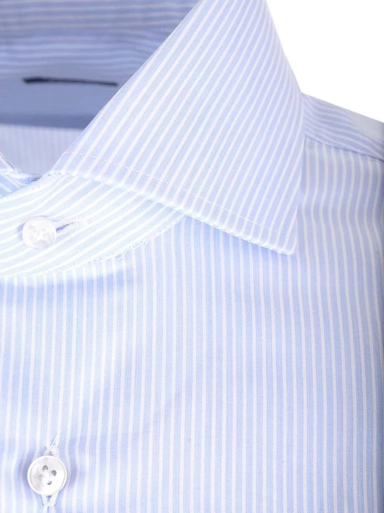 BARBA Barba Pinstriped Straight-Hem Shirt 3