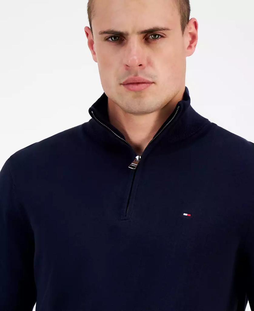 Tommy Hilfiger Men
s Quarter-Zip Pullover Knit Sweater
