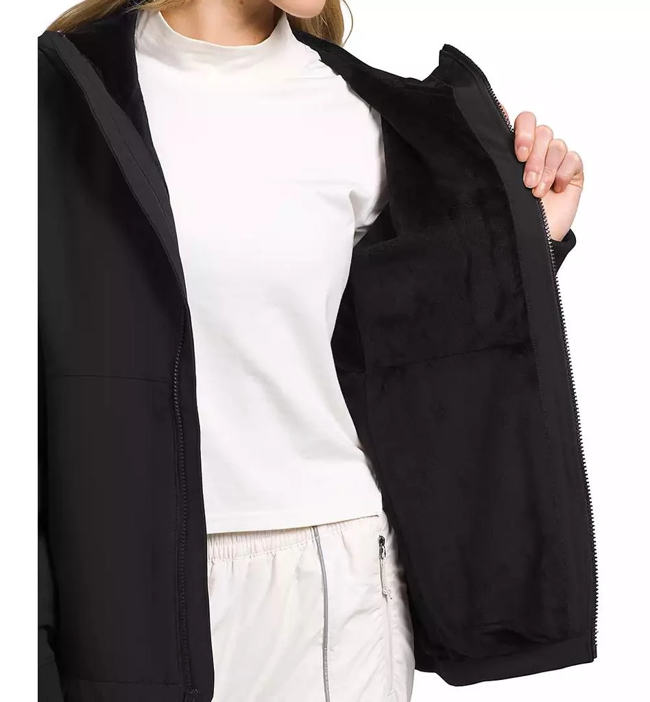 The North Face Women's Shelbe Raschel Zip-Front Fleece-Lined Hoodie Jacket 5
