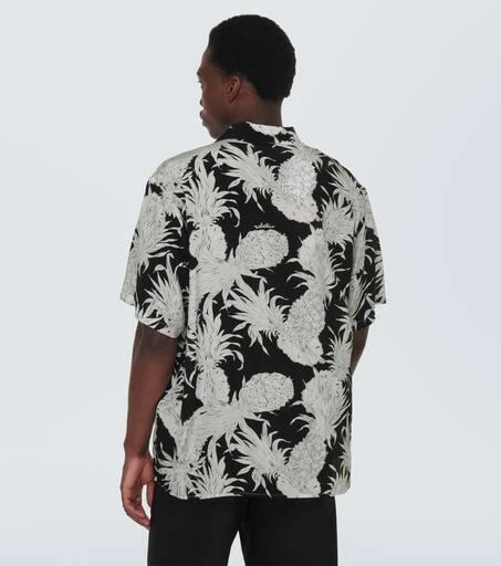 Valentino Printed silk bowling shirt 4