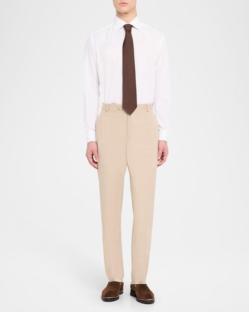 Brioni Men's Twill Modern-Fit Formal Pants