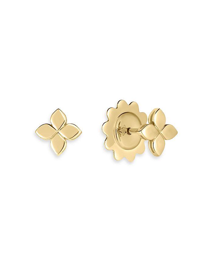 Roberto Coin 18K Yellow Gold Love in Verona Flower Stud Earrings