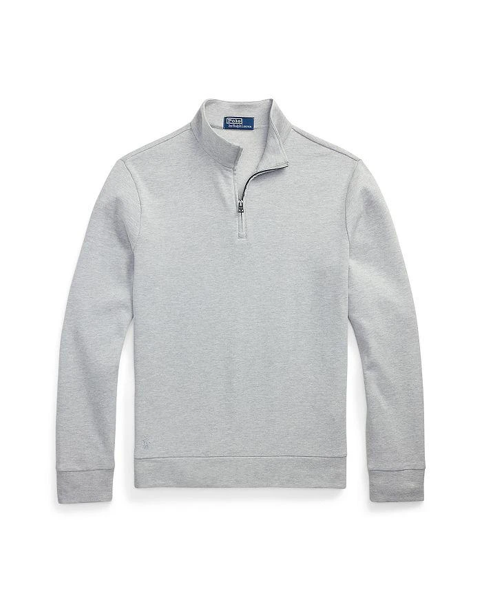 Ralph Lauren Luxury Double Knit Jacquard Quarter Zip Pullover 5