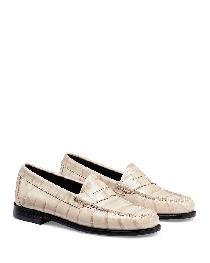 G.H.BASS G.H. Bass Originals Women's Whitney Croc Embossed Weejuns® Loafers