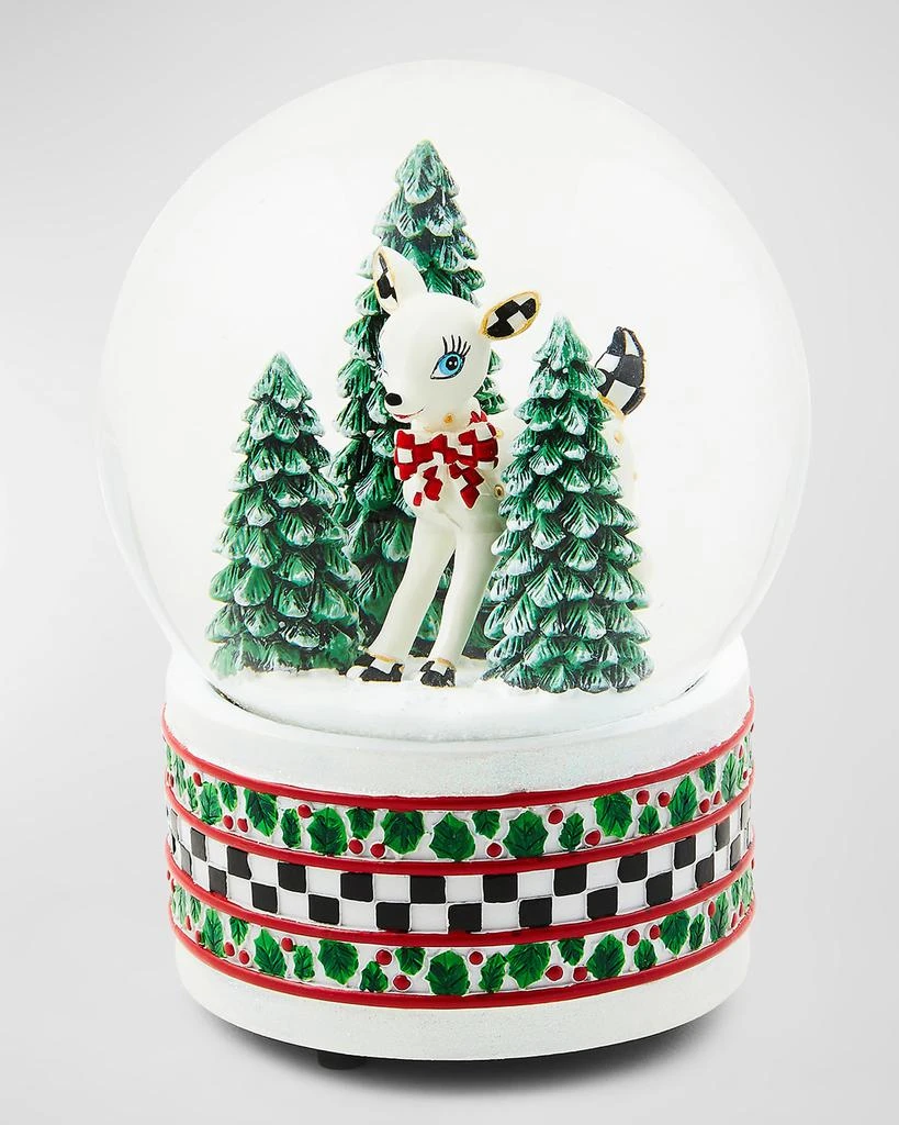 MacKenzie-Childs Deary Deer Snow Globe 1