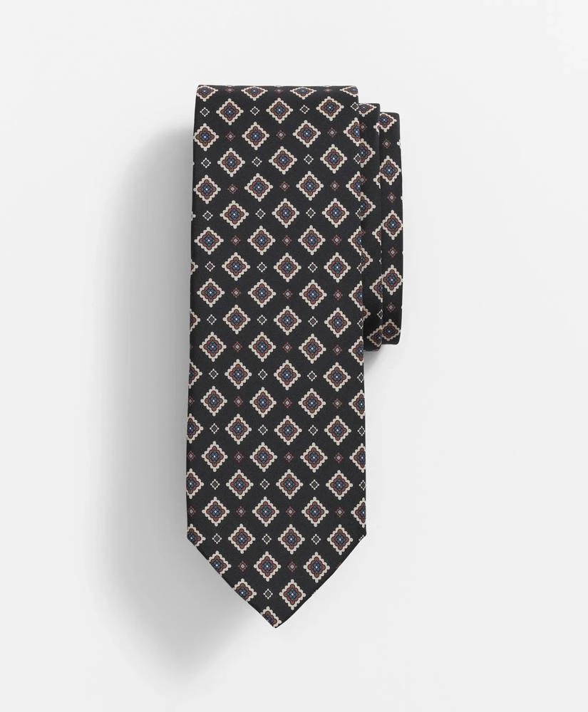 Brooks Brothers Silk Foulard-Stamp Print Tie 1