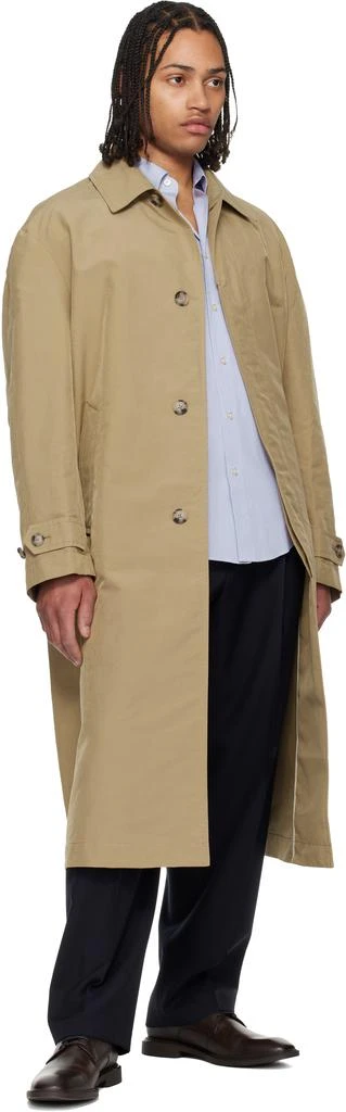 Hugo Boss Beige Water-Repellent Concealed Closure Coat 4
