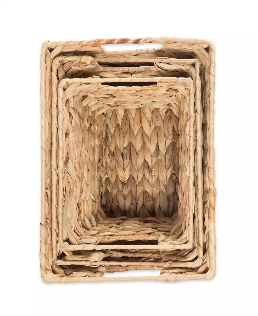 Design Imports Water Hyacinth Basket Set of 3 3