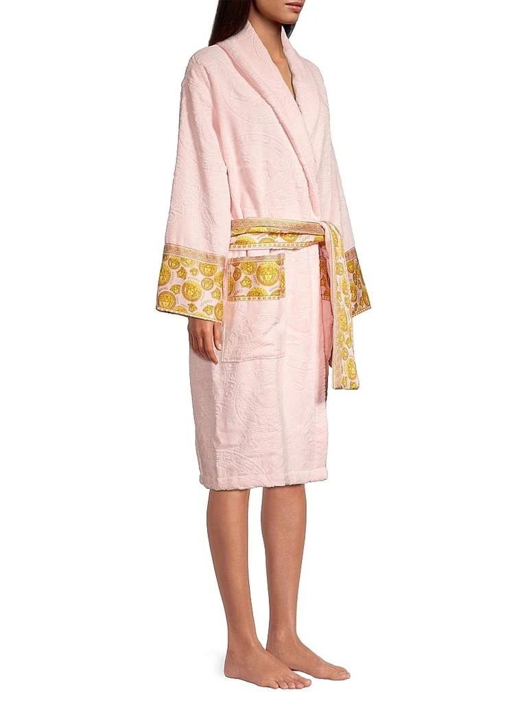 Versace Medusa Logo Plush Bathrobe 4