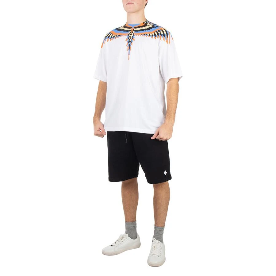 Marcelo Burlon Cross Basketball Cotton Shorts 2
