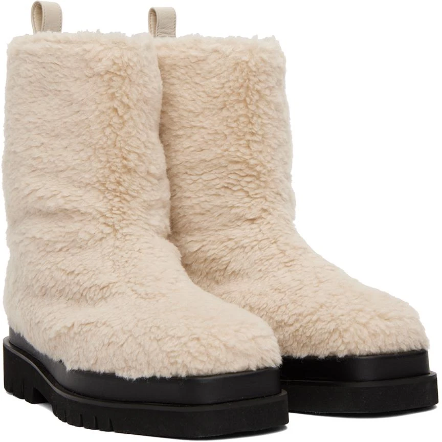 Recto Off-White Alex Faux-Shearling Boots 4